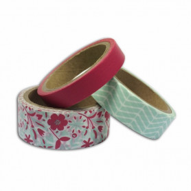 Masking Tape menthe/rose 3x5 m - Toga