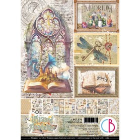 Set de papier A4 Wizard Academy 9f - Creative Pad Ciao Bella Papercrafting