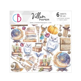 Fussy Cut Vellum 15x15 Wizard Academy 6 feuilles – Ciao Bella Papercrafting