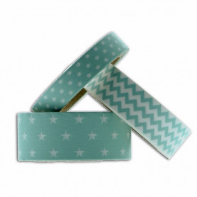 Masking Tape Géométrique Menthe 3 x 5m - Toga