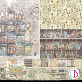 Set de papier 30x30 Wizard Academy 8 feuilles - Patterns Pad Ciao Bella Papercrafting