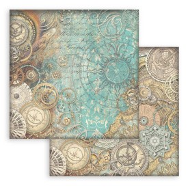 Papier 30x30 Mechanisms 1f - Sir Vagabond in Fantasy World - Stamperia