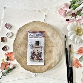 Tampon Doudou Samourai - Soleil Levant - Chou and Flowers