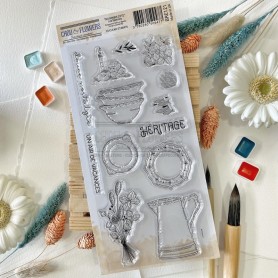 Tampons Les faïences - Souvenirs d'été - Chou and Flowers