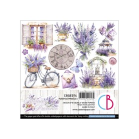 Fussy Cut Pad 15x15 Morning in Provence 24 feuilles – Ciao Bella Papercrafting