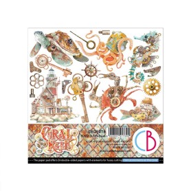 Fussy Cut Pad 15x15 Coral Reef 24 feuilles – Ciao Bella Papercrafting