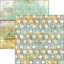 Set de papier 30x30 Coral Reef 8 feuilles - Patterns Pad Ciao Bella Papercrafting