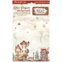 Rice Paper Backgrounds A6 Gear up for Christmas - 8 feuilles - Stamperia