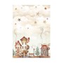 Rice Paper Backgrounds A6 Gear up for Christmas - 8 feuilles - Stamperia