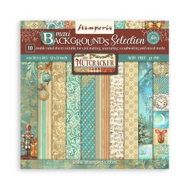 Set de papier 30x30 Maxi Background The Nutcracker 10 feuilles - Stamperia