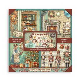 Set de papier 20x20 The Nutcracker 22 feuilles - Stamperia