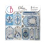 Deluxe Paper Silver 15x15 Elegance of Blue 5 feuilles – Ciao Bella Papercrafting