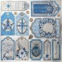 Deluxe Paper Silver 15x15 Elegance of Blue 5 feuilles – Ciao Bella Papercrafting