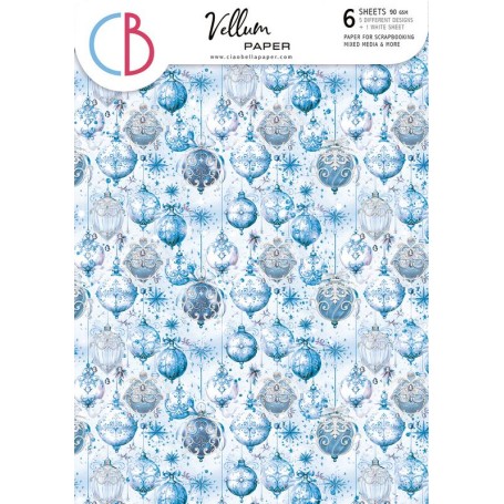 Vellum Paper Pattern A4 Elegance of Blue 6 feuilles – Ciao Bella Papercrafting