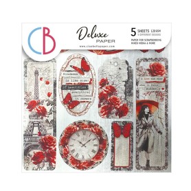 Deluxe Paper Silver 15x15 Paris Je t'aime 5 feuilles – Ciao Bella Papercrafting