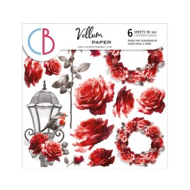 Fussy Cut Vellum Paper 15x15 Paris Je t'aime 6 feuilles – Ciao Bella Papercrafting