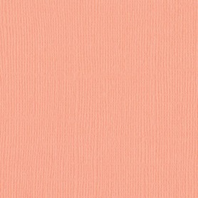 Papier 30x30 Texturé Coral Cream –  Bazzill