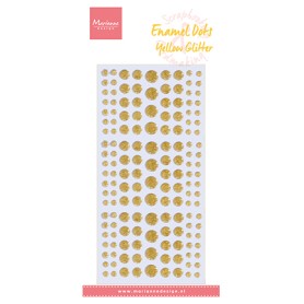 Enamel Dots Yellow Glitter - Marianne Design