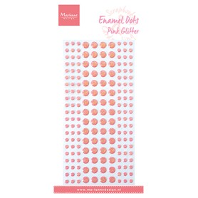 Enamel Dots Pink Glitter - Marianne Design