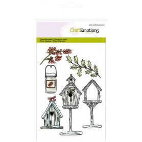 Tampons Birdhouses A6 - Craft Emotions Clear Stamps
