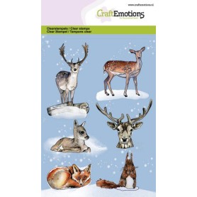 Tampons Animals from the forest A6 - Craft Emotions Clear Stamps