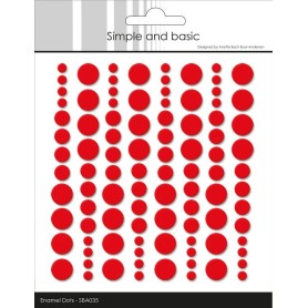 Enamel Dots Pink Red - Simple and Basic