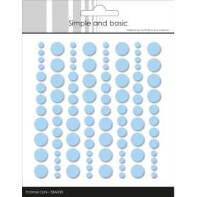 Enamel Dots Medium Blue - Simple and Basic