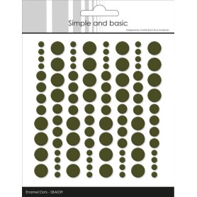 Enamel Dots Moss Green - Simple and Basic