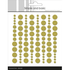 Enamel Dots Olive - Simple and Basic