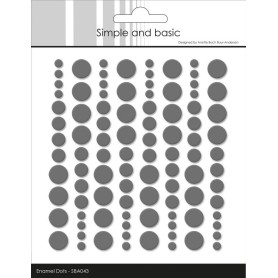 Enamel Dots Charcoal - Simple and Basic