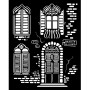 Pochoir Windows 20x25cm - Venice City of Art - Stamperia Thick Stencil