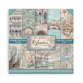 Set de papier 20x20 Venice City of Art 10 feuilles - Stamperia