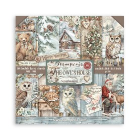 Set de papier 20x20 The Owl's House 10 feuilles - Stamperia