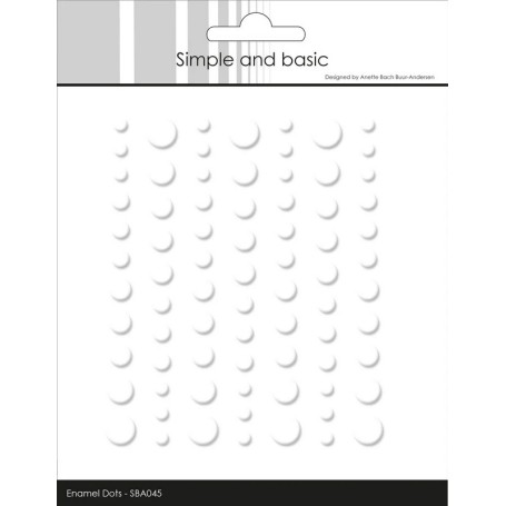 Enamel Dots Matte Soft White - Simple and Basic
