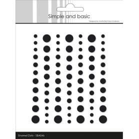 Enamel Dots Matte Black - Simple and Basic