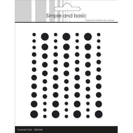 Enamel Dots Matte Black - Simple and Basic