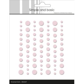 Enamel Dots Matte Light Pink - Simple and Basic