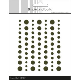Enamel Dots Matte Forest Green - Simple and Basic