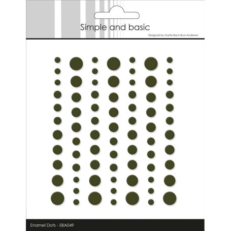 Enamel Dots Matte Forest Green - Simple and Basic