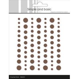 Enamel Dots Matte Coffee - Simple and Basic