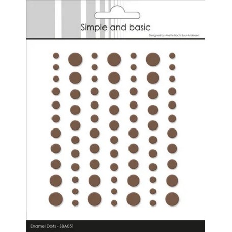 Enamel Dots Matte Coffee - Simple and Basic