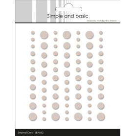 Enamel Dots Matte Beige - Simple and Basic