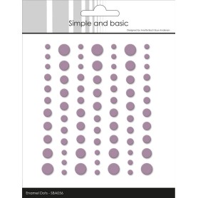 Enamel Dots Matte Heather - Simple and Basic