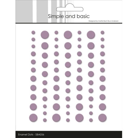 Enamel Dots Matte Heather - Simple and Basic