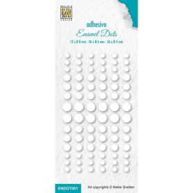 Enamel Dots White - Nellie's Choice