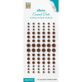 Enamel Dots Brown - Nellie's Choice