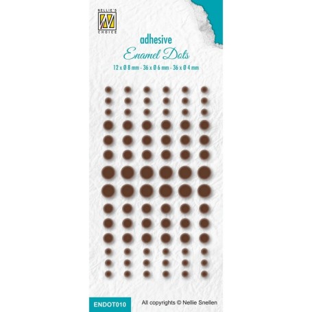 Enamel Dots Brown - Nellie's Choice
