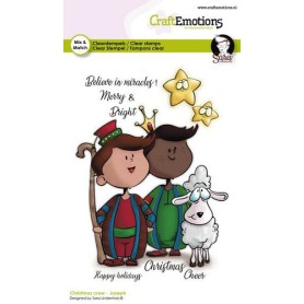 Tampons Joseph - Christmas Crew A6 - Craft Emotions Clear Stamps