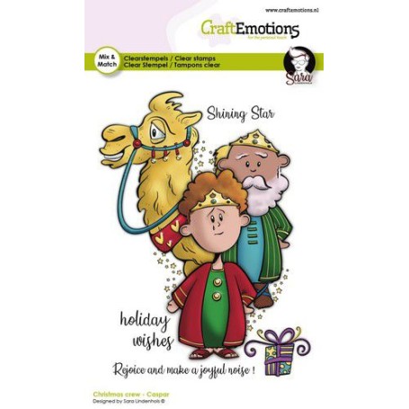 Tampons Caspar - Christmas Crew A6 - Craft Emotions Clear Stamps