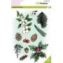 Tampons Floral Christmas 1 A5 - Craft Emotions Clear Stamps